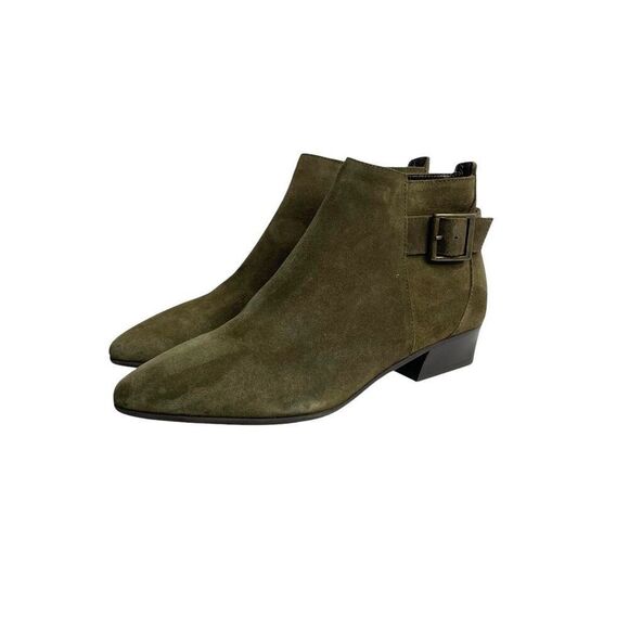 Aquatalia Shoes - NEW AQUATALIA Fernn Weatherproof Suede Booties‎ Size 7 green